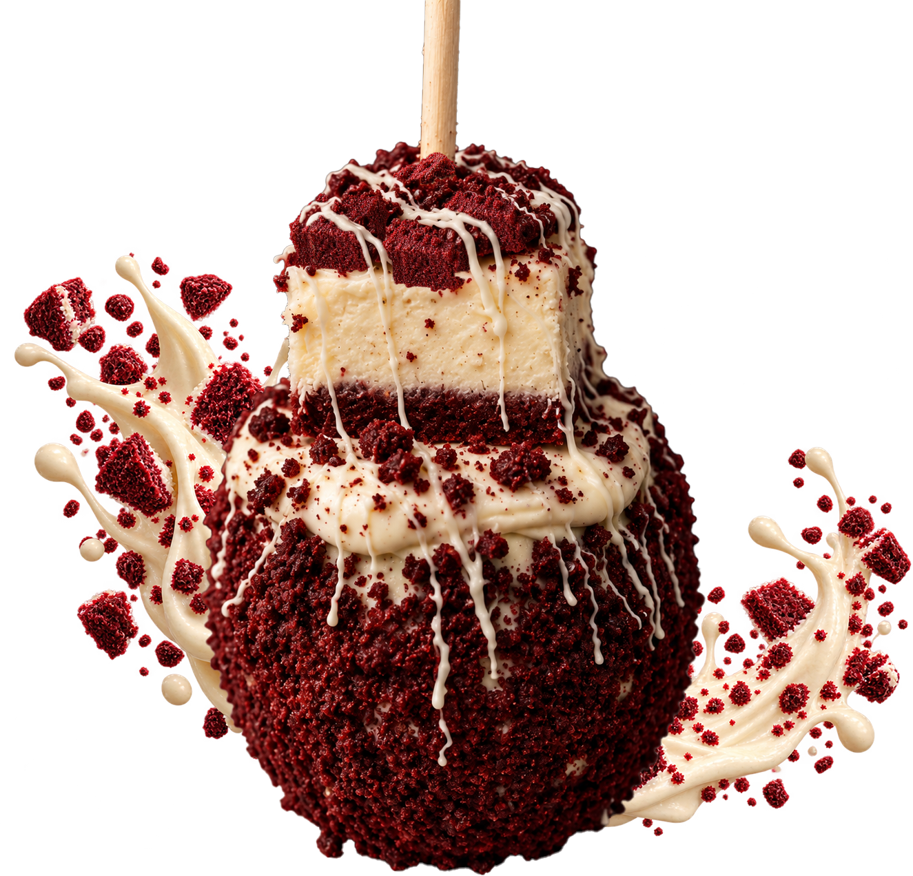 Red Velvet Loaded Cheesecake Apple